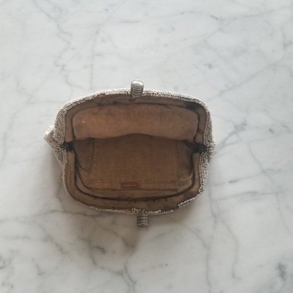 Handmade In Belgium Small Seed Bead Clutch - Picture 5 of 5